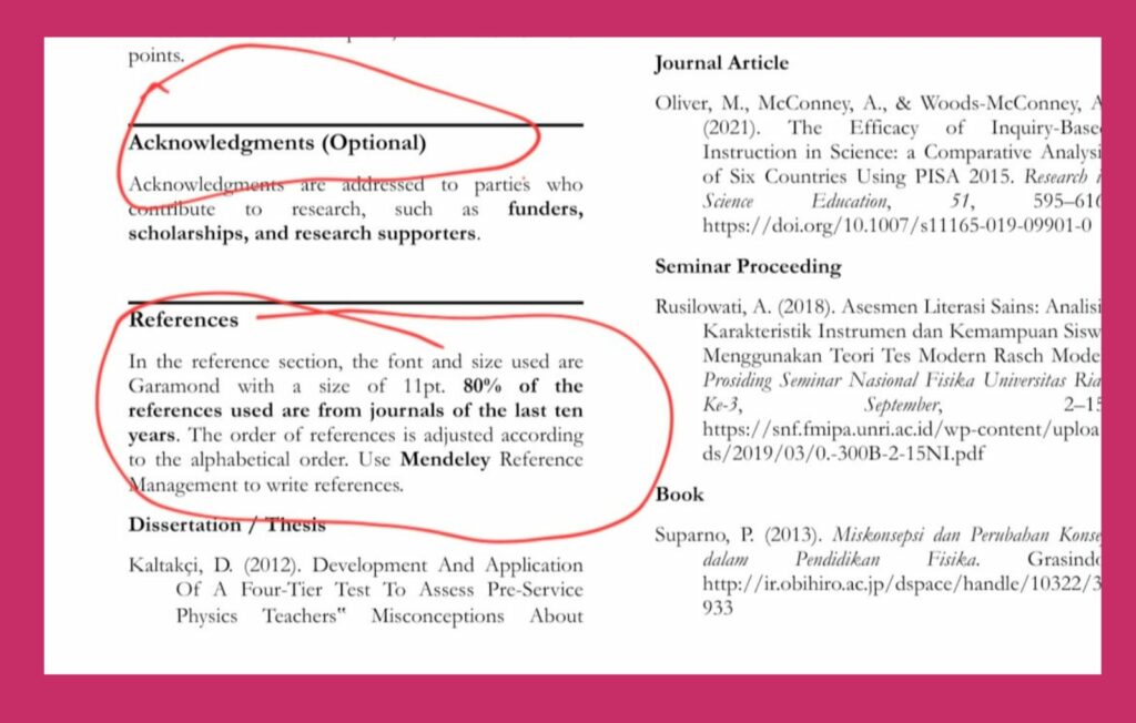 Susun Kutipan dengan Berdasarkan dengan Pedoman Penulisan Artikel yang Dituju (bisa jenis kutipan APA STYLE, VANCOUVER, AMA dan lain sebagainya)