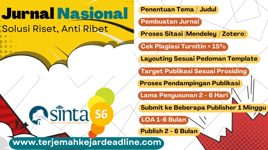 Jasa Penyusunan Artikel Ilmiah Hingga Publish