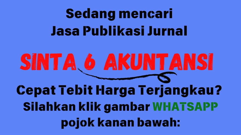 Daftar Jurnal Sinta 6 Akuntansi