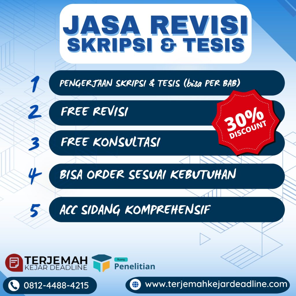 Jasa Pembuatan Skripsi & Tesis | Revisi Skripsi, Tesis, & Artikel