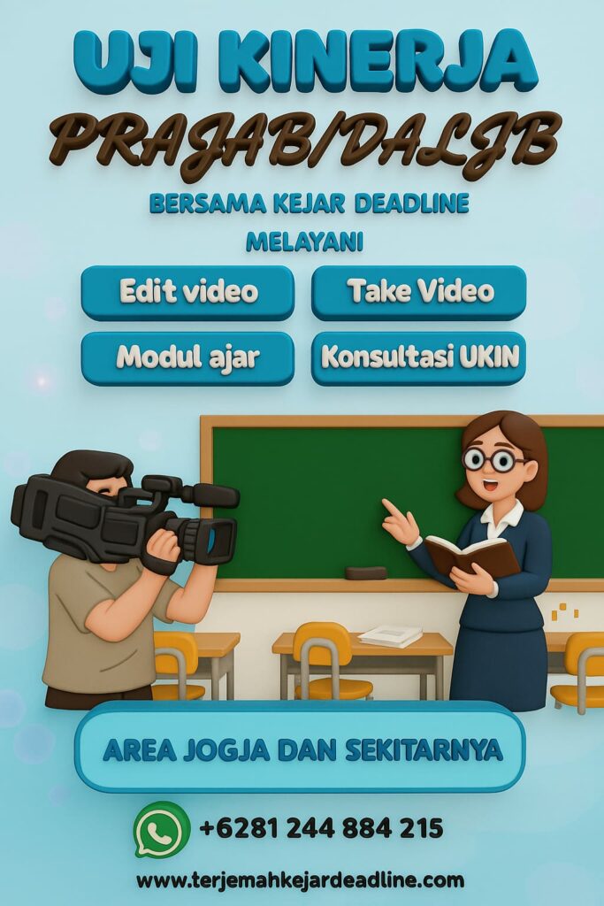Jasa Take UKIN dan Edit Video UKIN PPG Prajabatan dan Dalam Jabatan di Area Jogja