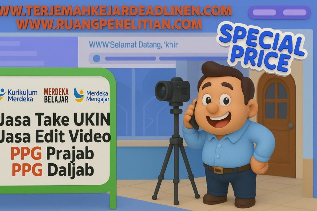 Jasa Take & Edit Video UKIN PPG di Semarang