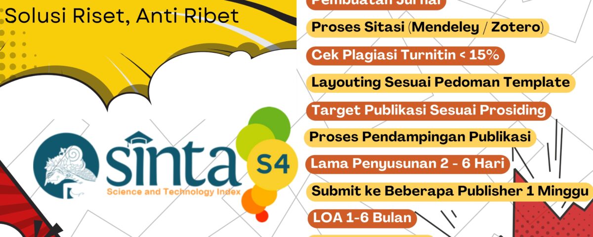Jasa Publikasi SINTA 4 [Link Lengkap – Update 2025]